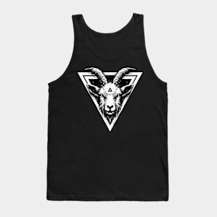 Goat head artwork Tank Top